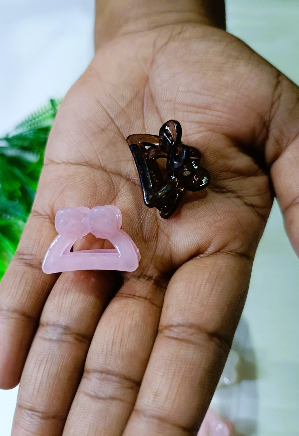 Glassy small hair claw clips SS-73