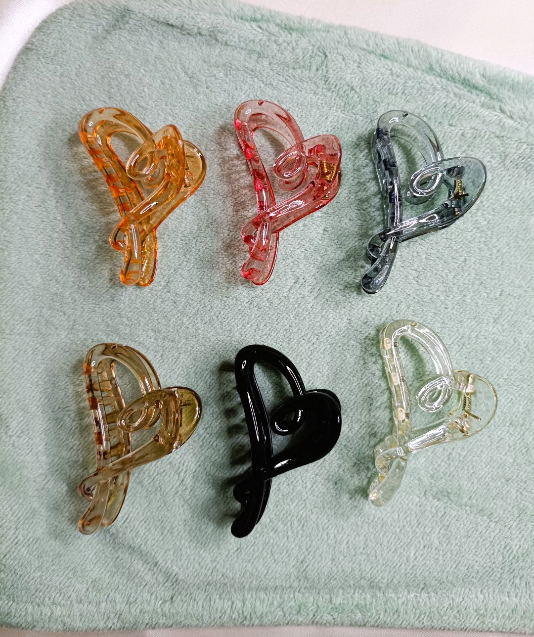 Elegant Heart-Shaped Hair Claw Clip SS-78