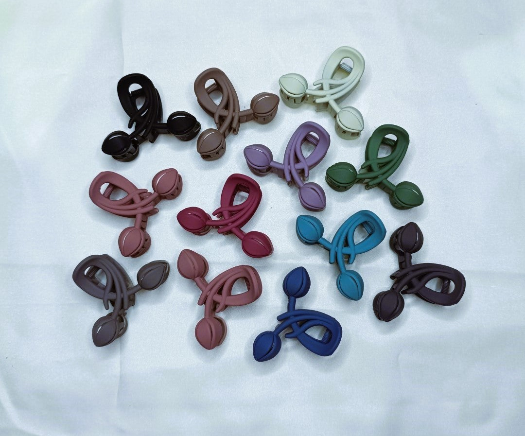 Elegant matte Tulip big hair claw clips SS-10