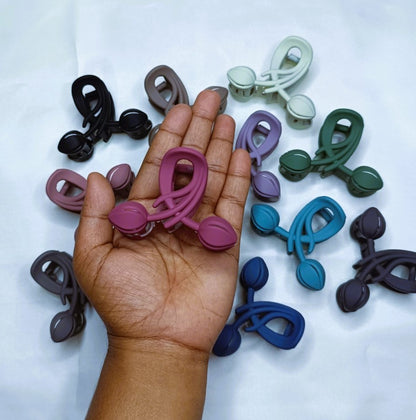 Elegant matte Tulip big hair claw clips SS-10