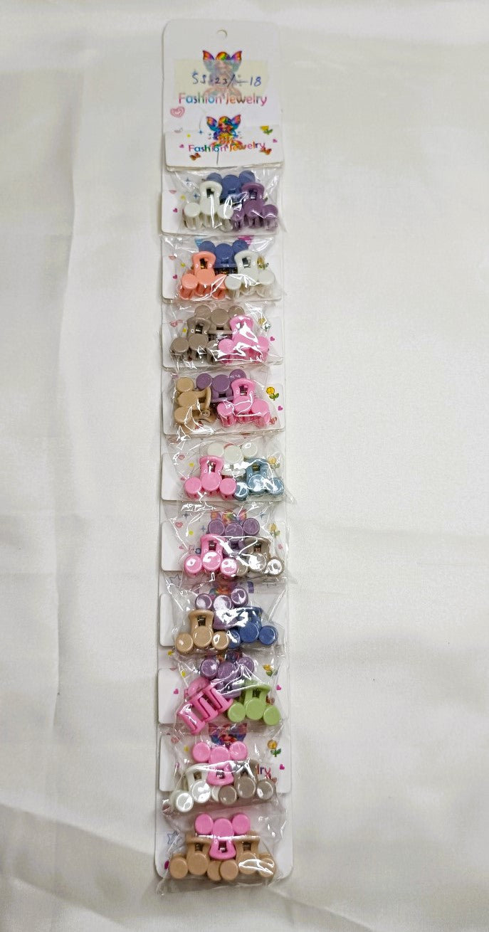 Classic women 3 small hair claw clips SS-23