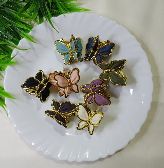 Korean style pastel shades butterfly hair claw clips SS-06