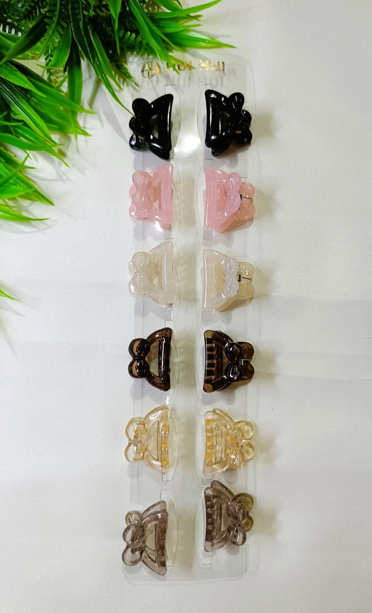 Glassy small hair claw clips SS-73