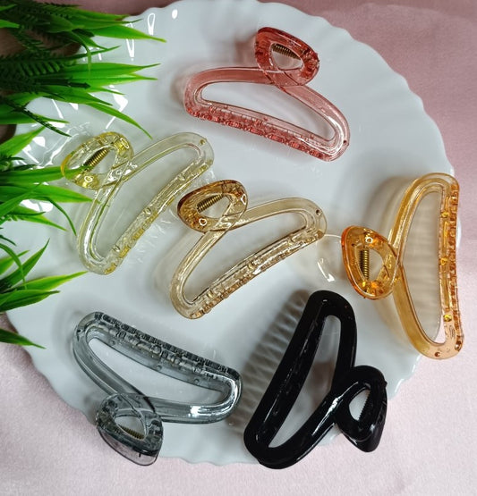 Elegant Transparent Long Hair Claw Clip SS-77