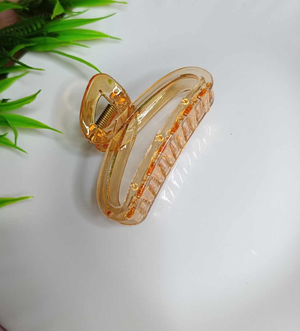 Elegant Transparent Long Hair Claw Clip SS-77