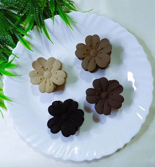 Matte Flower Hair Claw Clip - SS-79