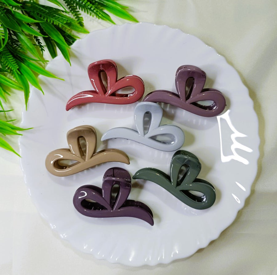 Elegant Glossy Bow Hair Claw Clip SS-80