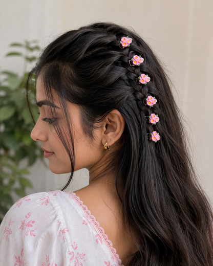 New trendy braid 8 small hair clips SS-24