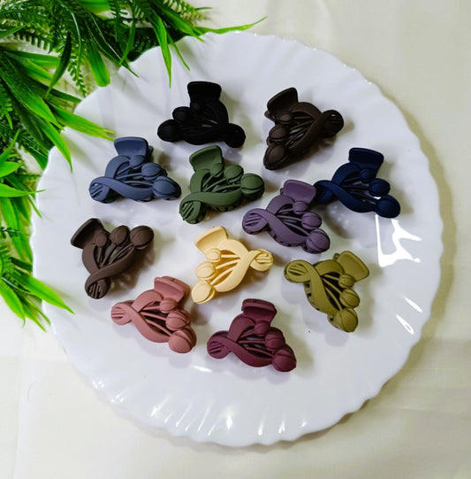 Elegant matte Tulip hair claw clips SS-09