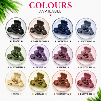 Elegant matte Tulip hair claw clips SS-09