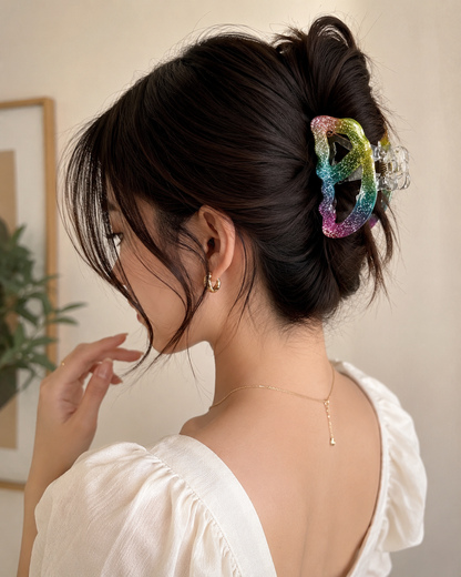 Korean double layered hair claw clips SS-15