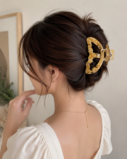 Korean double layered hair claw clips SS-19