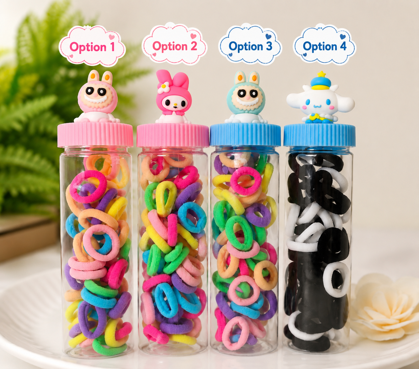 kids mini rubber bands bottle SS-32
