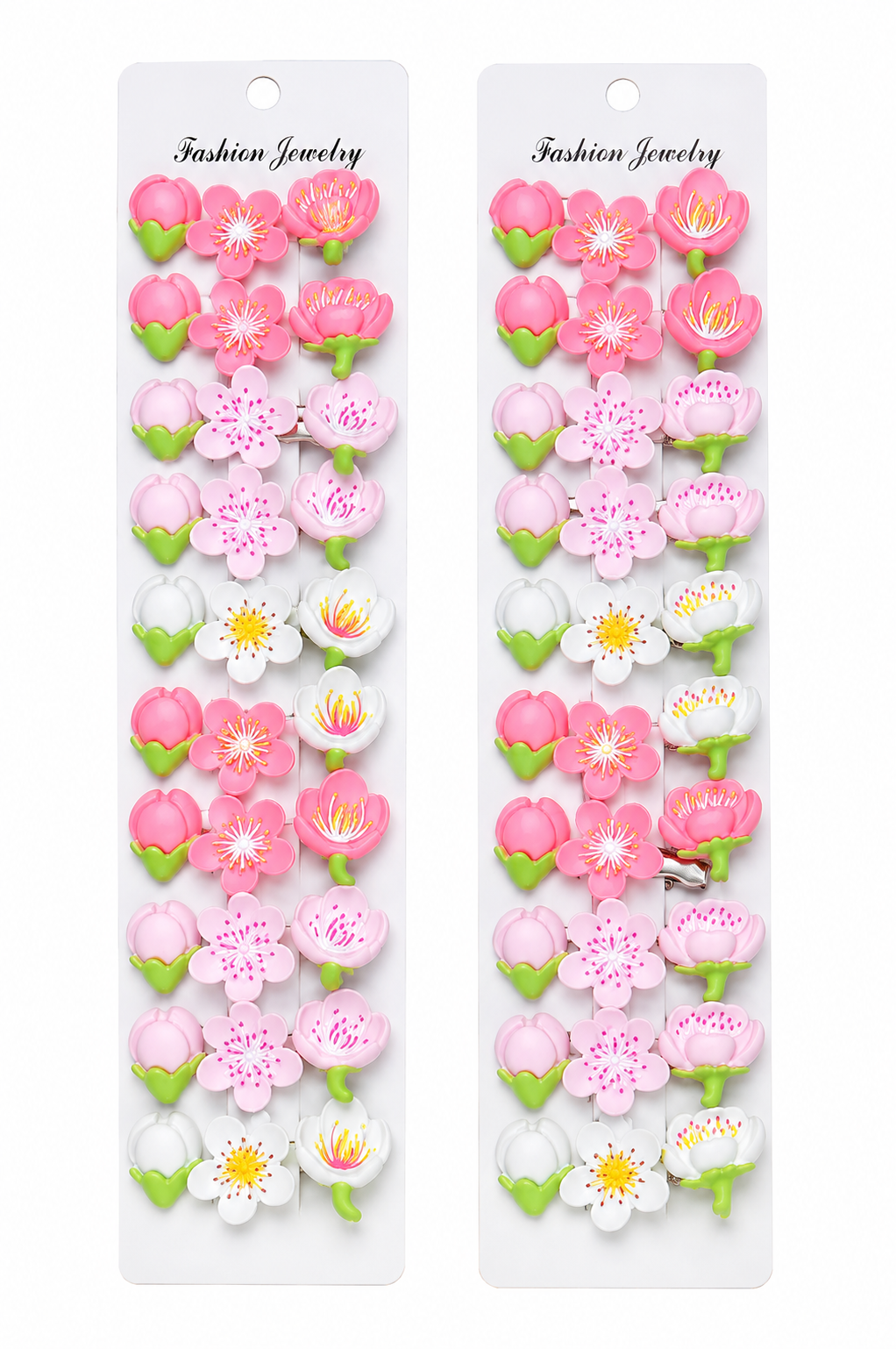 Cute Korean Style Floral Hair Snap Clips pack of 2 – SS-83