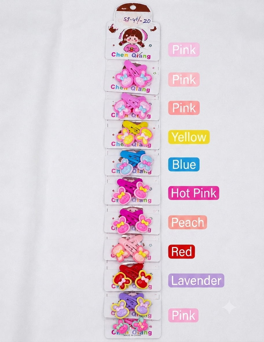 Trendy Cartoon Hair tic tac pins for Girls SS-41