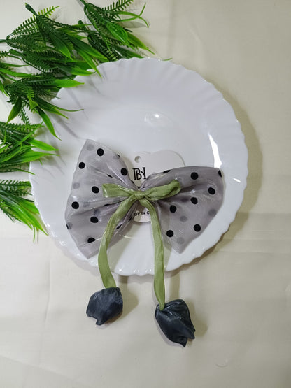 Trendy Tulip Bow Alligator clips SS-33
